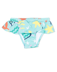 Плавки бикини Under The Sea с оборками, зеленый Stella mccartney kids