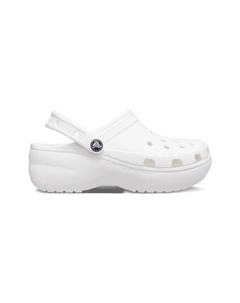 Сабо на платформе, белый Crocs kids
