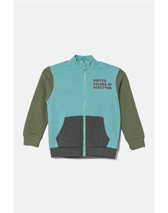 Детская хлопковая толстовка, бирюзовый United colors of benetton