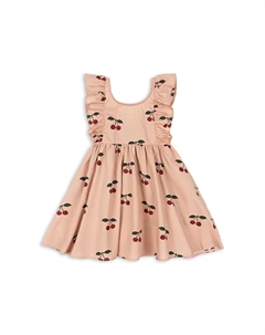 Хлопковое платье детское VERBENA DRESS GOTS, розовый Konges slojd