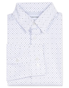 Классическая рубашка узкого кроя Big Boys с логотипом в горошек Calvin klein