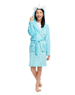 Плюшевый банный халат для маленьких девочек, фланелевый флисовый халат с капюшоном, детская одежда для сна Jellifish kids