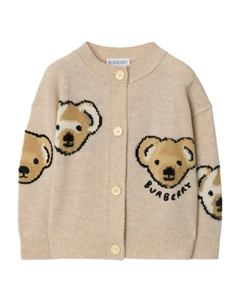 Кардиган Kids Thomas Bear, нейтральный Burberry