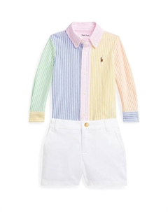 Хлопковый детский комплект, синий Polo ralph lauren