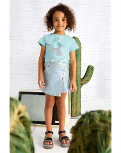 Футболка из хлопка для детей, бирюзовый Mayoral