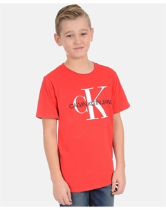 Футболка с ярким фирменным логотипом Big Boys и графическим рисунком Calvin klein