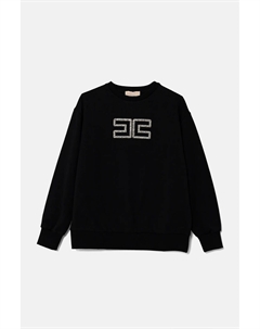 Детская хлопковая толстовка, черный Elisabetta franchi