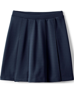 Школьная форма для девочек, детская плиссированная юбка до колена из понте Lands' end