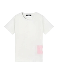 Футболка с логотипом Kids, белый Versace