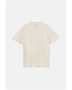 Детская хлопковая футболка CLASS Tee II G, бежевый Puma