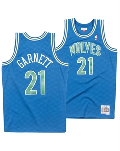 Классическая майка Swingman из твердой древесины Кевина Гарнетта Big Boys Миннесота Тимбервулвз Mitchell and ness