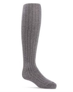 Детские однотонные базовые колготки-свитера из смеси хлопка без переплета для девочек Memoi