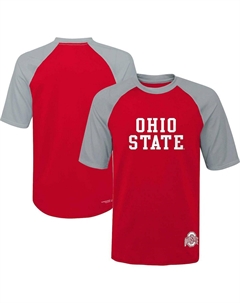 Футболка Big Boys Scarlet Ohio State Buckeyes Mecca Dunes Rash Guard реглан Outerstuff