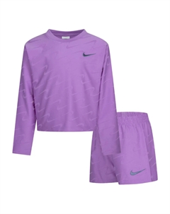 Комплект спортивного костюма Kids Swoosh Motion, фиолетовый Nike