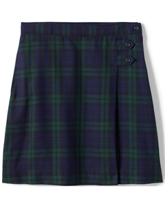 Школьная форма, клетчатая юбка-трапеция для девочек ниже колена Lands' end