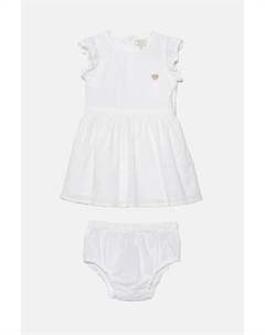 Детское хлопковое платье, белый Guess