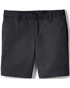 Школьная форма для девочек, детские шорты-чинос с простой передней частью Lands' end