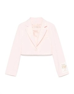Укороченный пиджак, розовый Elisabetta franchi la mia bambina