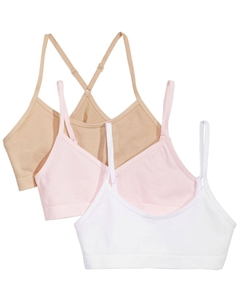 Комплект бюстгальтеров, 3 предмета, розовый/белый/бежевый Maidenform