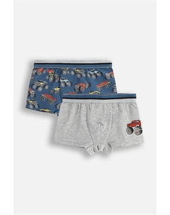 Детские шорты-боксеры, 2 шт. в упаковке, серый Coccodrillo
