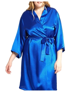 Атласный халат marina lux, мульти Icollection