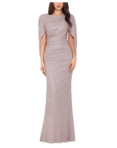 Миниатюрное металлическое платье с накидкой на спине, мульти Betsy & adam