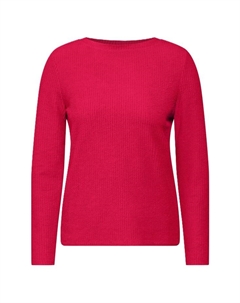 Свитер с вырезом-лодочкой, красный Cecil