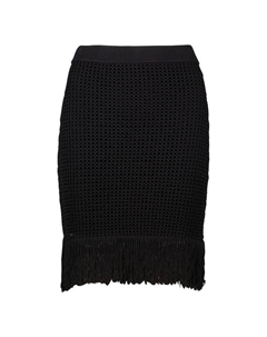 Юбка-Карандаш с высокой талией, черный Zero