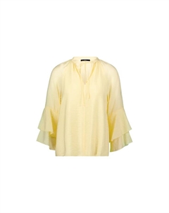 Блузка-Рубашка с вырезом-замочной скважиной, цвет 2150 double cream Zero