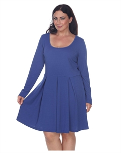 Женское платье больших размеров jenara, синий White mark