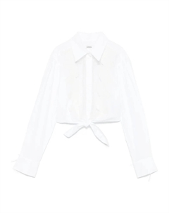 Рубашка с цветочной вышивкой, белый Sandro