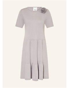Трикотажное платье с кашемиром, серый Allude