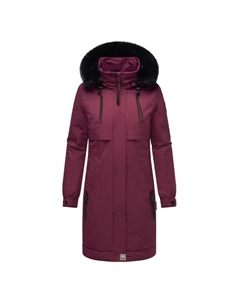 Короткое пальто спасение от холодной погоды 14, цвет wine Navahoo