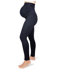 Женские поддерживающие леггинсы ponte для беременных, черный Memoi