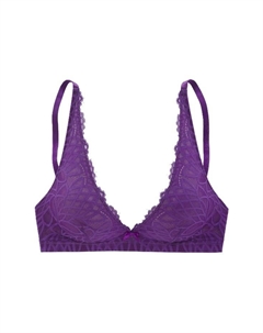Бюстгальтер-Бралетт узкие бретели кружево, сиреневый Lascana