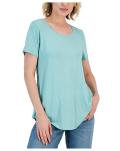 Футболка с круглым вырезом, созданная для macy's, мульти Jm collection