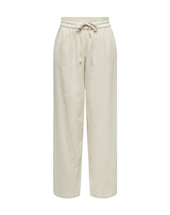 Брюки из ткани «Тизана» с завязками и диагональными карманами, цвет silver lining Only