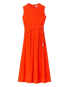 Платье с поясом, оранжевый Tory burch