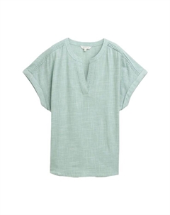 Хлопковая рубашка, зеленый Tom tailor