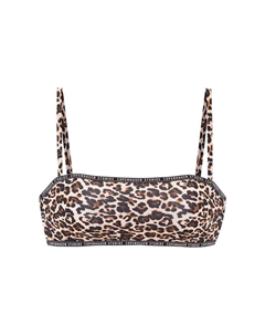 Верх бикини Leody с манжетами с логотипом, цвет leo print Copenhagen studios