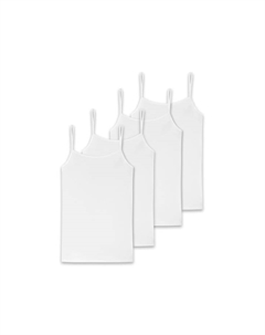 Спагетти топ упаковка из 4 шт - одинарный джерси серия 95/5 уни, белый Schiesser