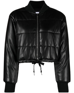 Глянцевый пуховик, черный Msgm