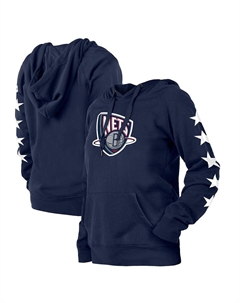 Женский темно-синий пуловер с капюшоном Brooklyn Nets 2021/22 City Edition, темно-синий New era