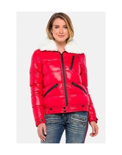 Зимняя куртка с воротником из искусственного меха, красный Cipo&baxx
