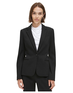 Женский пиджак на одной пуговице, черный Calvin klein