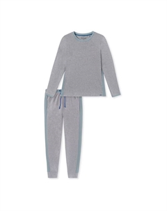 Пижама повседневная ночная одежда, серый Schiesser