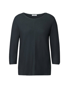 Тонкий вязаный свитер с рукавами 3/4, хаки Cecil