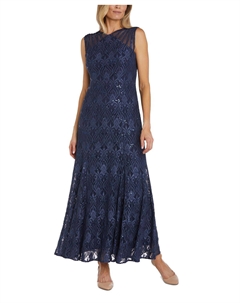 Кружевное платье больших размеров с пайетками R&m richards