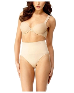 Женские бесшовные корректирующие трусы с высокой талией и умеренным покрытием Memoi