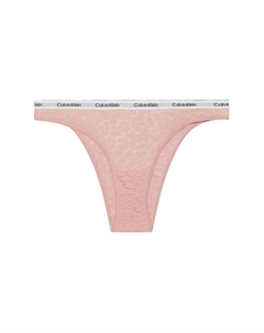 Бразильские трусы с логотипом на поясе, розовый Calvin klein